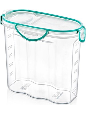 Emt Pazarlama® Kilitli Kapaklı Contalı Hava,su Sıvı Geçirmez 1,7 Litre Erzak Saklama KABI-SA585