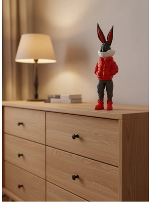 TKÇ Bugs Bunny Büyük Boy Figür 10×34 cm Salon Dekoru