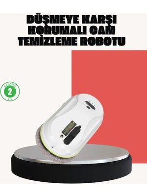 TKÇ Ups Destekli Düşmeye Karşı Korumalı Cam Temizleme Robotu