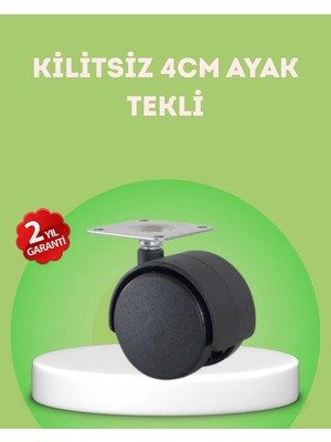 Die Grup Kilitsiz 4 cm Mobilya Ayağı Tek Adet Pratik ve Dayanıklı