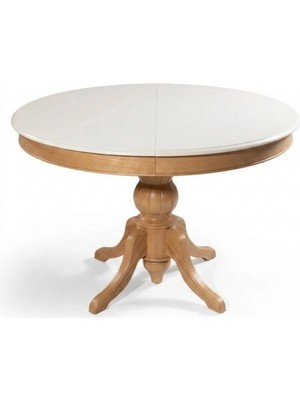 Gazzini Furniture Lindon Baba Ayak Yuvarlak Açılır Masa 100X100
