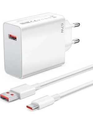 Uravas Store® 67W Hızlı Şarj Adaptörü USB To Type-C – Pd Destekli, Akıllı Hızlı Şarj Başlığı, Güven