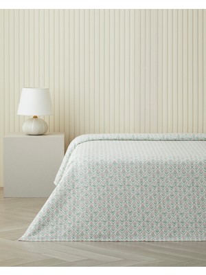 English Home Bloom Crest Çift Kişilik Pike 200X220 cm Yeşil