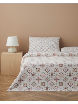 English Home Dream Baskılı Pamuklu Tek Kişilik Pike Takımı 150X220 cm Pembe