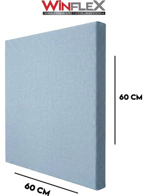 Winflex Akustik Kumaş Kaplı Panel - (60X60CM) Turkuaz