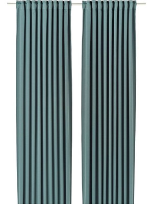 Hobiurun Karartma perde/2 kanat, koyu gri-turkuaz, 145x300 cm