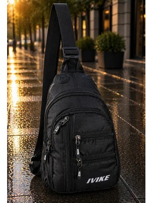 Anıl Bags Keten Kumaş Kulaklı ve USB Çıkışlı, Askılı Çapraz Göğüs, Omuz ve Bel Çantası Çok Fonksiyonlu