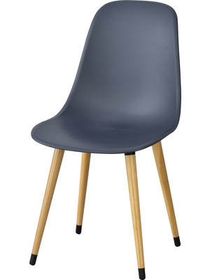 Vilinze Eames Ahşap Ayak Plastik Sandalye