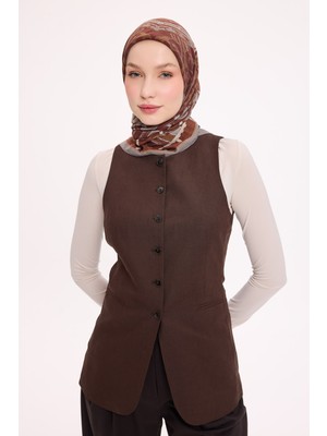 Silk Home Viskon Velora Eşarp Dört Mevsim Antik Motif Desen Soğan Kabuğu 90X90