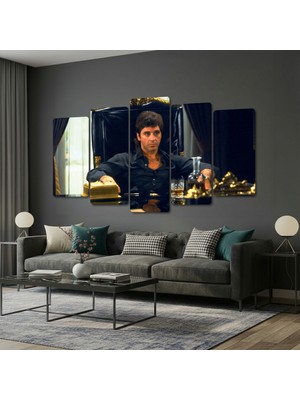 ZEVAHİR MOBİLYA DEKORASYON Zevahir 5 Parça Mdf Scare Face Tablo