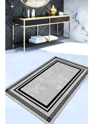 Ardizayn Zincir 80x120cm Kaymaz, Dökülmez, Organik Pamuk Dokuma Taban Banyo Paspası