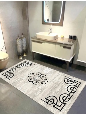 Ardizayn Bohem - Dijital Baskılı, Kaymaz, Pamuk Dokuma Taban (80x150 cm) Banyo Halısı