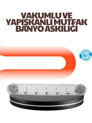 Epilons Çok Amaçlı Vakumlu Askılık Yapışkanlı Kolay Montajlı