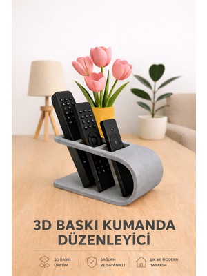 Hızarcıoğlu iç ve dış ticaret Hızarcıoğlu Modern 3D Baskı Plastik Kumanda Düzenleyici – Şık ve Dayanıklı Tasarım