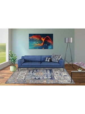 Vivense Aida Home Bluastra Salon Halısı, 140X200