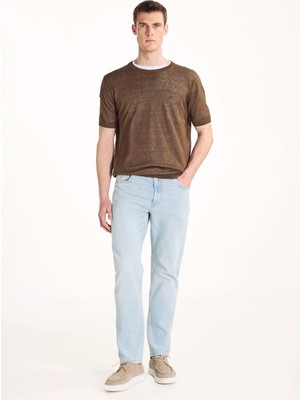 Ted Baker Açık Mavi Erkek Denim Pantolon TBMRDN2001