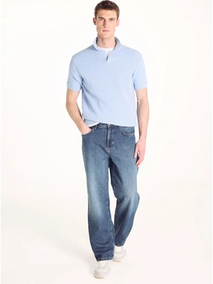 Ted Baker Lacivert Erkek Denim Pantolon TBMRDN2003