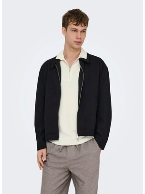 Only & Sons Kırık Beyaz Erkek Kazak 22028606 Onswyler Lıfe Zıp Polo Knt