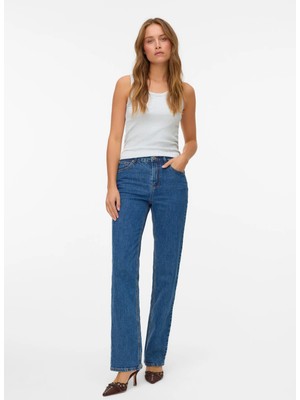 Vero Moda Mavi Kadın Denim Pantolon Vmtessa Hr Straıght Jeans LI3310 Ga