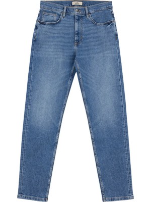 Brooks Brothers Lacivert Erkek Tapered Fit Denim Pantolon BBSS26MDP001