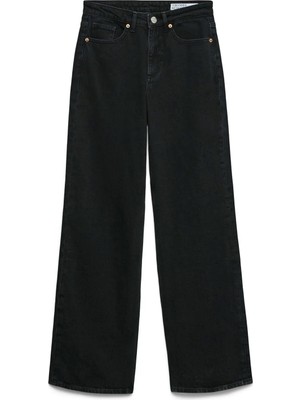 Vero Moda Siyah Kadın Geniş Fit Denim Pantolon Vmtessa Hr Wıde Jeans RA221 Ga