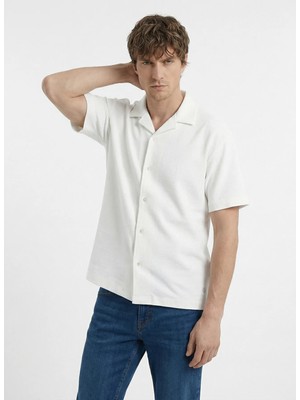 gmg firenze Gmg Fırenze Ekru Erkek Regular Fit Gömlek GU26MSS02202