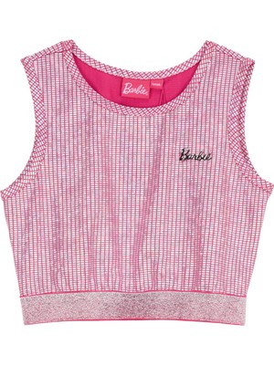 Barbie Pembe Kız Çocuk Desenli Bluz BRB6SG-BLZ6003