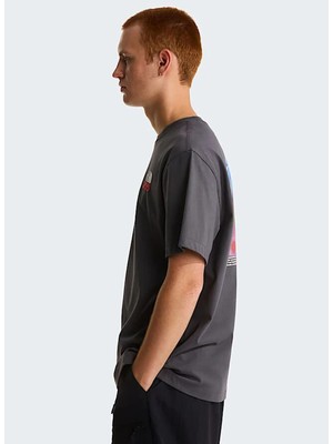 The North Face NF0A8GB2RHI1-M 1966 Flora Relaxed Gri Yuvarlak Yaka  Regular Fit Baskılı Erkek T-Shirt
