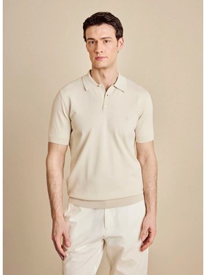 Brooks Brothers Bej Erkek Standart Triko Kazak BBSS26MKL010