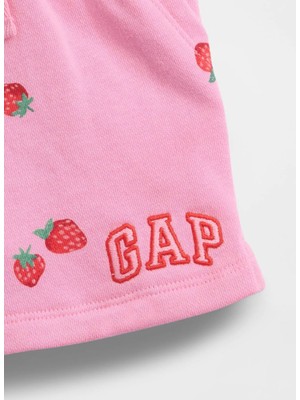 Gap Pembe Kız Çocuk Desenli Şort 872766001