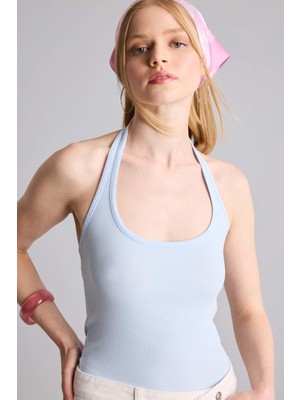 DeFacto Fitted Kaşkorse Halter yaka Pamuklu Atlet H8088AX26SM