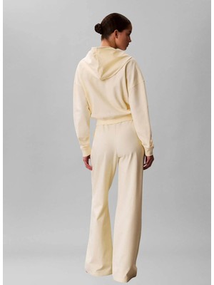 Calvin Klein Sarı Kadın Sweatshirt Full Zıp Sweat Hoodıe