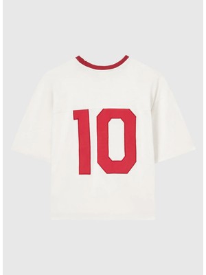 Champion 118620-YS084 Ss Tee Bej Kadın T-Shirt
