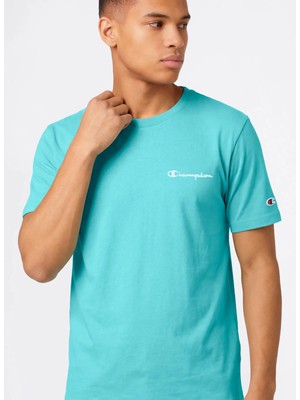 Champion 221798-BS225 Ss Tee Turkuaz Erkek T-Shirt