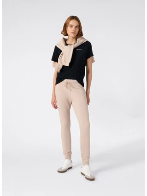 Champion 118408-KK001 Ss Tee Siyah Kadın T-Shirt
