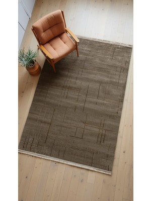 Sultan Halı Vizon Rengi Lotus Bambu Model Altı Kaymaz Makine Dokuma Halı