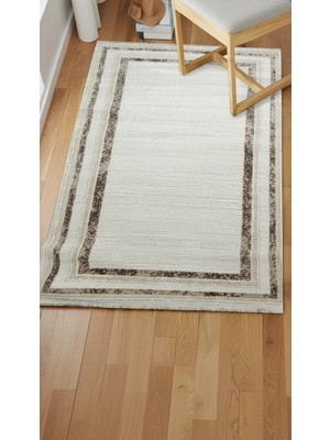 Sultan Halı Sultan Serra Bordürlü Krem Modern Akrilik Makine Dokuma Salon Halısı - 11310