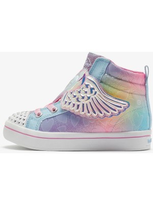 Skechers Twi-Lites 2.0 - Flying Love Büyük Kız Çocuk Mavi Işıklı Spor Ayakkabı 314393L Lbmt