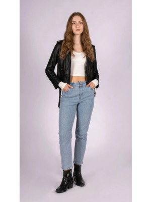 Best Offer Paperbag Charm Light Rodeo Kadın Jean Pantolon