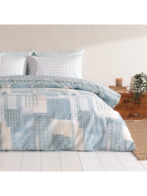 Puffy Marni Çift Kişilik Polycotton Nevresim Seti - Mavi