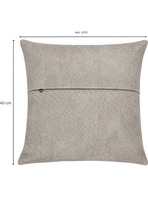 Ustaagac El Yapımı Bej Sütlü Kahve Renkli Dekoratif Kırlent Kılıfı – 40X40 cm