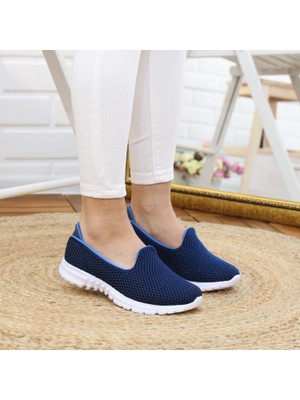 Nesil Shoes Dvm 901 Lacivert Anatomik Esnek Kadın Yürüyüş Ayakkabısı