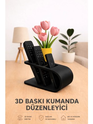 Hızarcıoğlu iç ve dış ticaret Hızarcıoğlu Modern 3D Baskı Plastik Kumanda Düzenleyici – Şık ve Dayanıklı Tasarım