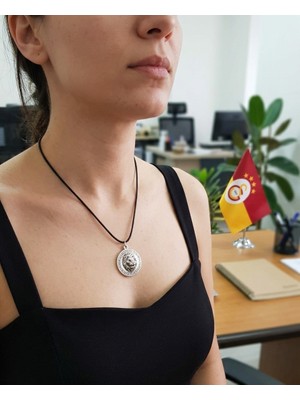 Vintage Takı Taraftar Ruhu Aslan Kadın Kolyesi & Gümüş Kaplama Kadın Aslan Kolye