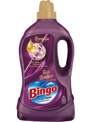 Bingo Tüm Renkler Sıvı Deterjan Onaran Koruma 3L