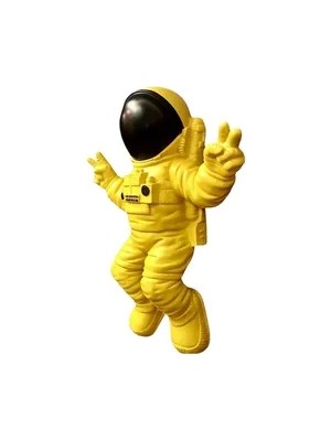 Vivense Duvar Aksesuarı Astronot Obje, Sarı Siyah