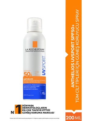 La Roche-Posay Anthelios Uvsport SPF50+ Ultra Güçlü Güneş Koruyucu Spray 200 ml