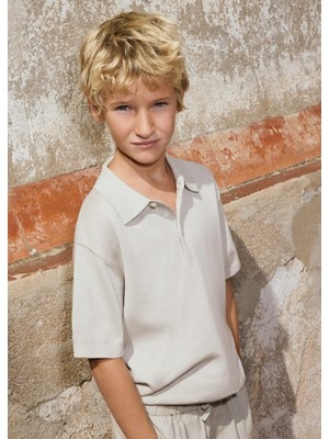 Mayoral Erkek Çocuk Polo T-Shirt Bej - 06162