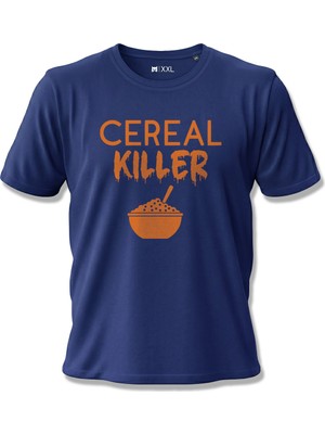 North Whiskers Cereal Killer Kelime Oyunu Baskılı %100 Pamuklu T-Shirt