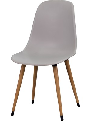 Vilinze Eames Ahşap Ayak Plastik Sandalye
